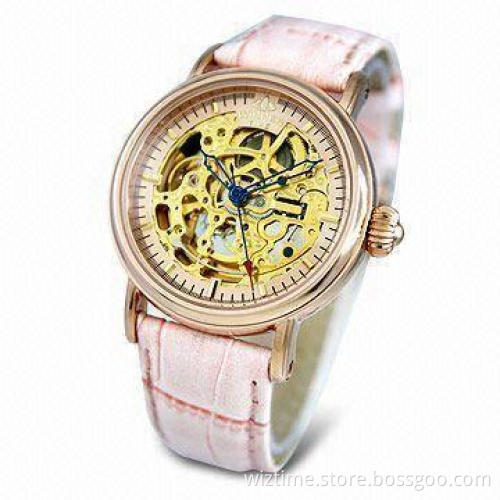 Skeleton Automatic Wristwatch with 304L Stainless Steel Case and Bracelet